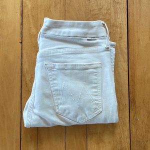 Mother - The Looker Ankle - Cream Puffs - Size 27